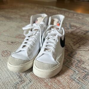 Nike Blazers high top, size: 6.5, color: white
